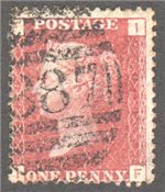 Great Britain Scott 33 Used Plate 121 - IF